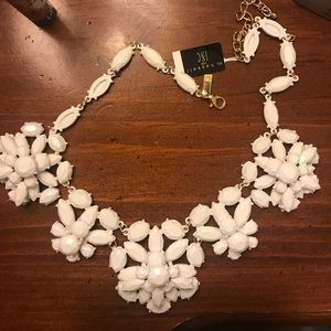 M Haskell for INC White Necklace. NWT
